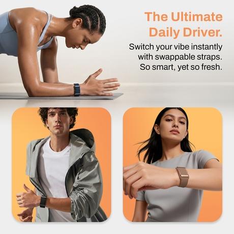 Pebble Qore 2 Fitness Band, Cosmic Black-5