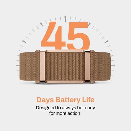 Pebble Qore 2 Fitness Band, Lunar Brown-2