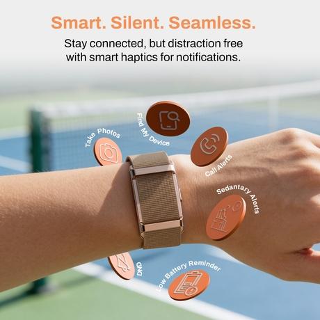 Pebble Qore 2 Fitness Band, Lunar Brown-6