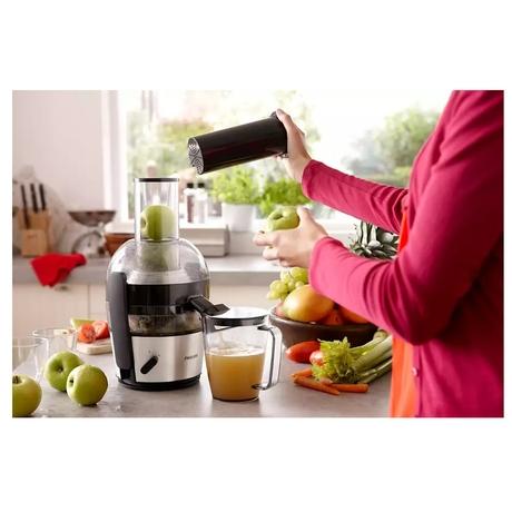 Philips Viva Collection HR1863 700-Watt Juicer with QuickClean, Up to 2L Juice In One Go (Black)-4