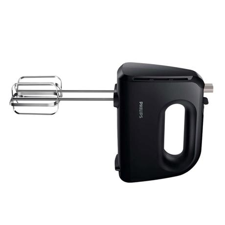 Philips Daily Collection HR3705/10 Hand Mixer with 5 speeds + Turbo, Non-slip grip, Large eject button (Black)-0