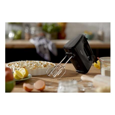 Philips Daily Collection HR3705/10 Hand Mixer with 5 speeds + Turbo, Non-slip grip, Large eject button (Black)-2