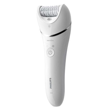Philips 8000 Series BRE710/00 Epilator With Anti-Slip Grip, White-1