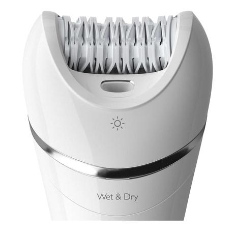 Philips 8000 Series BRE710/00 Epilator With Anti-Slip Grip, White-2
