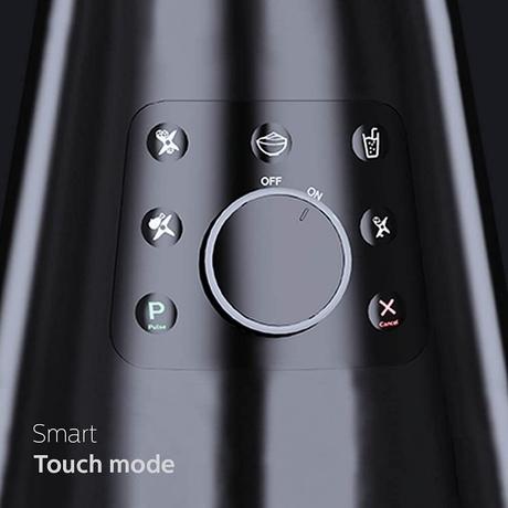 Philips 750 Watts Mixer Grinder with 4 Jars, Smart One-Touch Mode, Digital Interface, Soft Sound Technology (Black, HL7777/00)-3