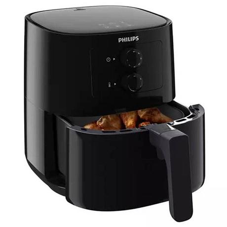 Philips Essential Spectre 4.1L Airfryer with Healthy Frying with Rapid Air technology (HD9200), Black-3
