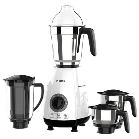 Philips HL7703 1000 Watts Mixer Grinder with Suction Feet (White)-0