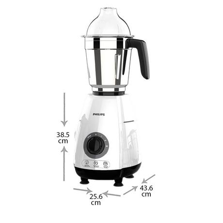Philips HL7703 1000 Watts Mixer Grinder with Suction Feet (White)-1