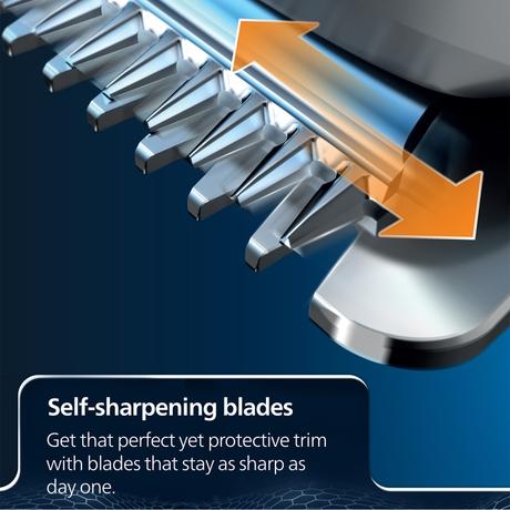 Philips Cordless Beard Trimmer with Dura Power Technology, 30 Min Runtime & 3 Length Settings (BT1230/18) Green-2
