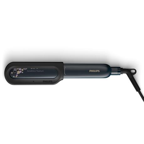 Philips Hair Straightener, NourishCare, Keratin Ceramic, 190 210 degree Celsius, Black, BHS507/40-1