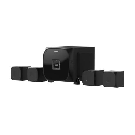Philips Audio SPA8170B 4.1Ch 100W Bluetooth Multimedia Speaker with Rich Bass, Multi-Connectivity Option with Supporting USB, Optical, Aux-in for Easy Connection, Black-2