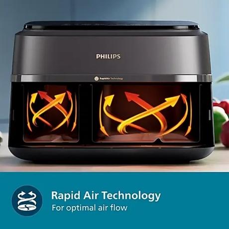 Philips Double Basket 9 L Airfryer, NA352-3