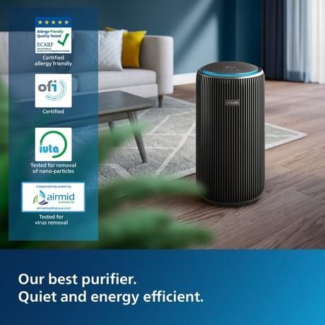 Philips Smart Air Purifier 4000 Series AC4221/60, HEPA, Carbon & Pre-Filter, Real-Time AQI Display, Removes 99.97 percent Virus, Allergen, Dust & PM2.5, 50 percent Quieter, Filter Life up to 9000 Hrs, Covers 700 Sq.Ft (Ideal for Living Rooms)-6