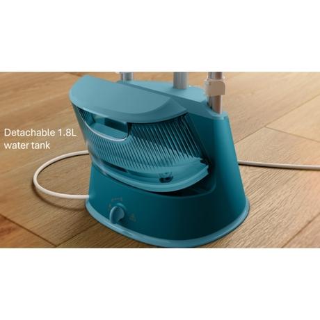 Philips STE1040/20 Standing Garment Steamer with 1800 Watts, 1.8 Ltr Water Tank, 2 Pole-BRD, Aqua Blue-1