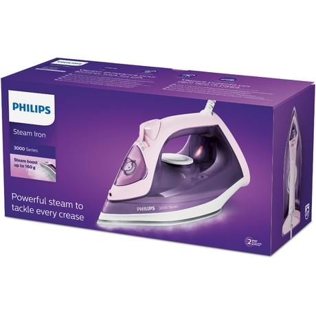 Philips SpeedPro DST3020/30 2200 W Steam Iron, 300 ml Tank, 35 g/min Steam, 160 g Boost, Purple-9