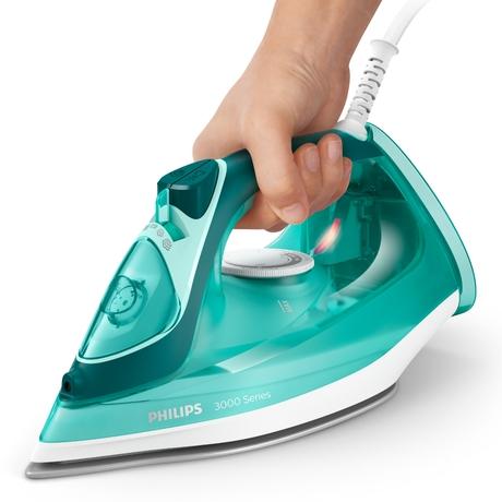 Philips SpeedPro DST3030/70 2400 W Steam Iron, 300 ml Tank, 40 g/min Steam, 180 g Boost, Green-3