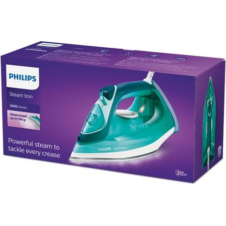 Philips SpeedPro DST3030/70 2400 W Steam Iron, 300 ml Tank, 40 g/min Steam, 180 g Boost, Green-9