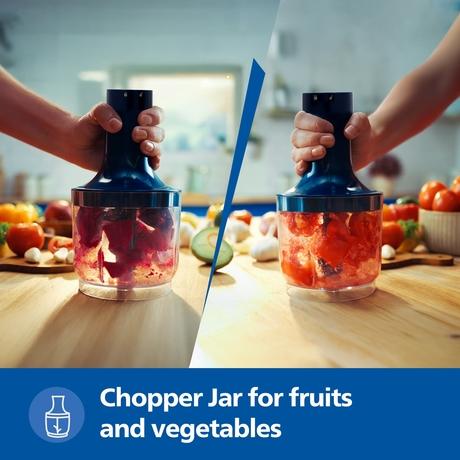 Philips 300 W Hand Blender with Metal Chopper, Hl1683-6