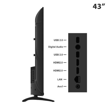 Philips 109 cm (43 inch), 2K FHD LED Google TV with HDR 10 & HLG, Digital Sound, HDMI 2 & 2 USB, 43PFT6290/94, Black-4