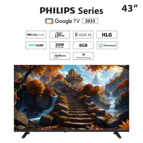 Philips 109 cm (43 inch), 2K FHD LED Google TV with HDR 10 & HLG, Digital Sound, HDMI 2 & 2 USB, 43PFT6290/94, Black-5
