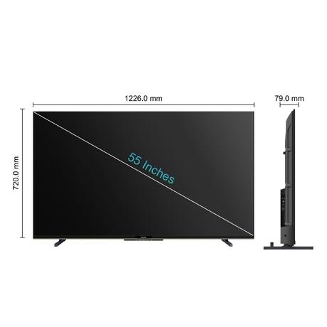 Philips 138 cm (55 inches), 4K Ultra HD QLED Smart QD-Mini LED Google TV, Black, 55MLED610/94-22