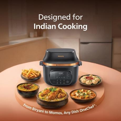 Philips OneChef 6L Smart All in One Cooking Device with 33-in-1 Functions, AmbiHeat Technology, NX5300/00-6