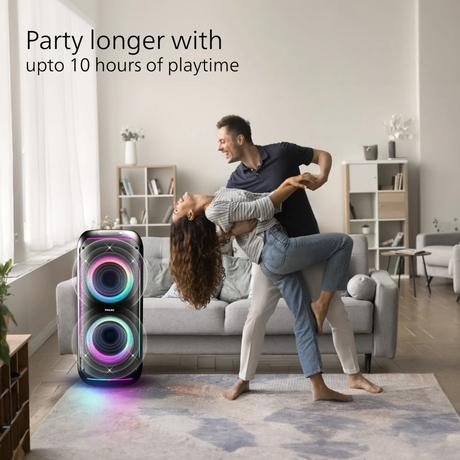 Philips TAX4900/94 120 W Party Speaker, Upto 10 Hours of Playtime, Black-2