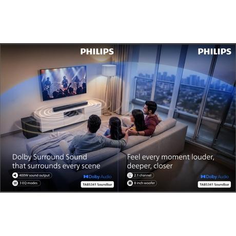 Philips TAX4900/94 120 W Party Speaker, Upto 10 Hours of Playtime, Black-6