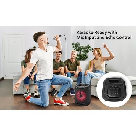 Philips TAX2208/94 30W Party Speaker, Upto 7 Hours of Playtime, Black-11