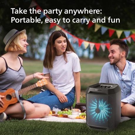 Philips TAX2208/94 30W Party Speaker, Upto 7 Hours of Playtime, Black-5
