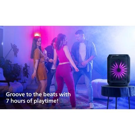 Philips TAX2208/94 30W Party Speaker, Upto 7 Hours of Playtime, Black-7
