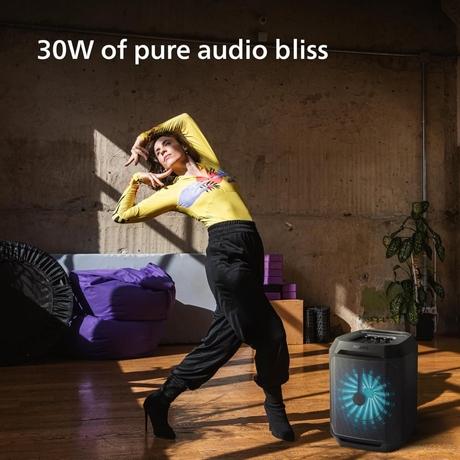 Philips TAX2208/94 30W Party Speaker, Upto 7 Hours of Playtime, Black-8