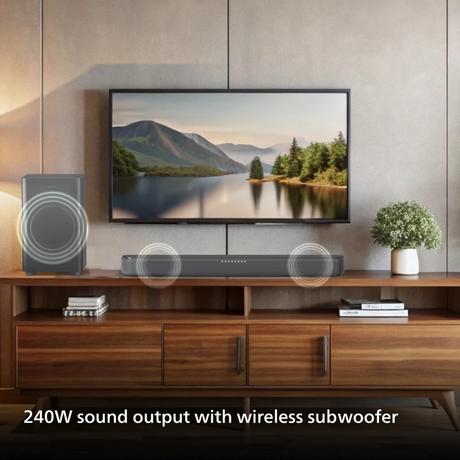 Philips TAB5309/94 2.1 Channel 240 W Sound Bar, Dark Grey-11