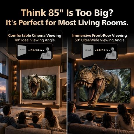 Philips 215.9 cm (85 inch) 4K QLED Google TV, 85PQT8101/94-2