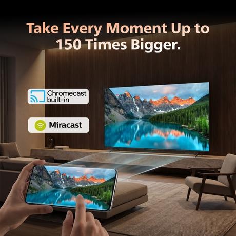Philips 215.9 cm (85 inch) 4K QLED Google TV, 85PQT8101/94-8