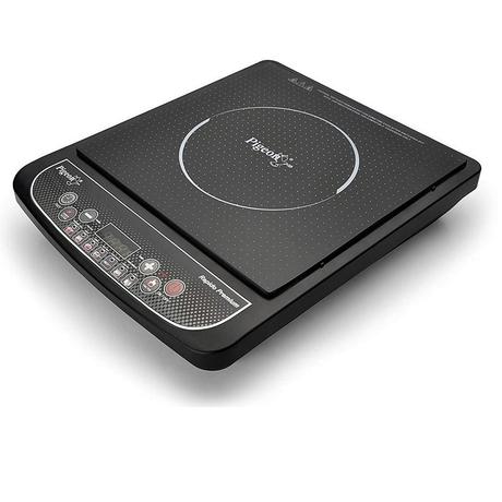 Pigeon Rapido Premium 1800W Induction Cooktop, 7 Cooking Menu, Automatic Voltage Regulator, Black-0