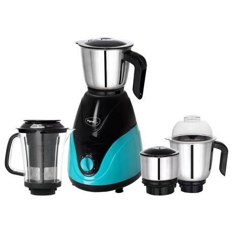 Pigeon Zest 750W 4 Jars Mixer Grinder, Anti-Slip Handles and Anti-Skid Feet, Turquoise Blue-7