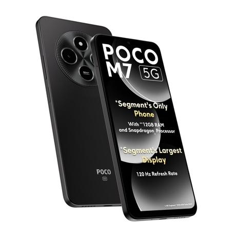 POCO M7 5G 128 GB, 6 GB RAM, Black, Mobile Phone-0