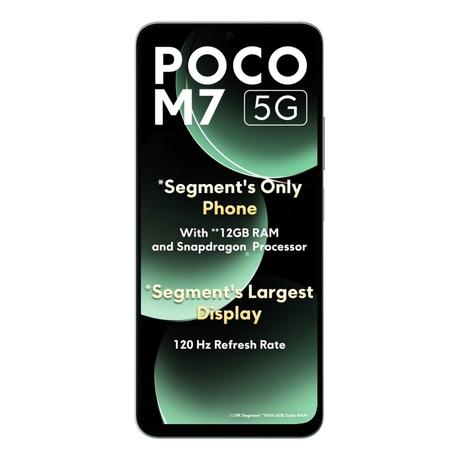 POCO M7 5G 128 GB, 6 GB RAM, Green, Mobile Phone-1