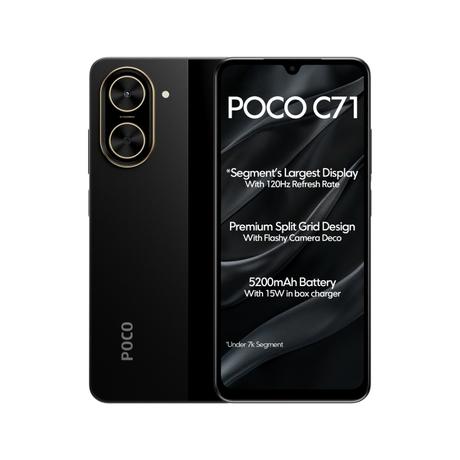 POCO C71 64 GB, 4 GB RAM, Black, Mobile Phone-0