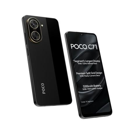 POCO C71 64 GB, 4 GB RAM, Black, Mobile Phone-1