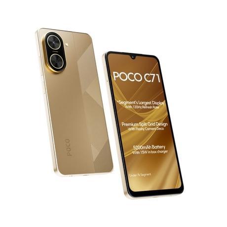 POCO C71 128 GB, 6 GB RAM, Gold, Mobile Phone-1