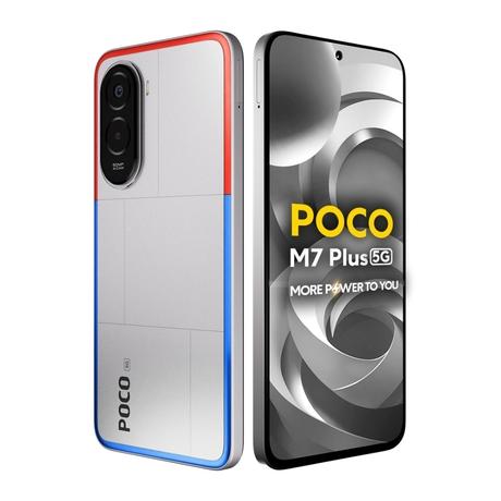 POCO M7 Plus 5G 128 GB, 6 GB RAM, Silver, Mobile Phone-3