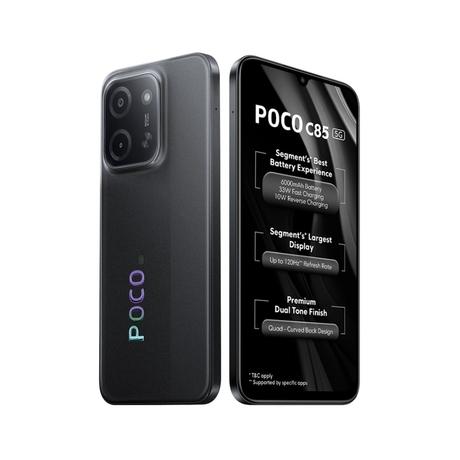 POCO C85 5G 128 GB, 8 GB RAM, Black, Mobile Phone-6