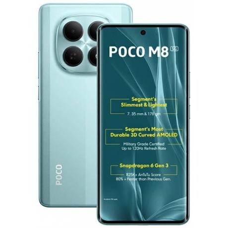 POCO M8 5G 128 GB, 8 GB RAM, Blue, Mobile Phone-0