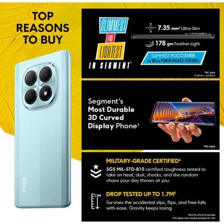POCO M8 5G 128 GB, 8 GB RAM, Blue, Mobile Phone-9
