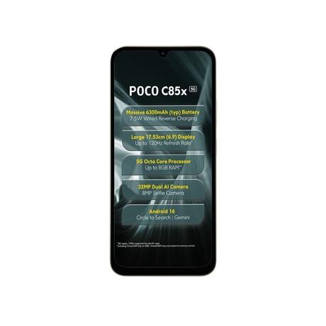 POCO C85x 5G 128 GB, 4 GB RAM, Green, Mobile Phone-3
