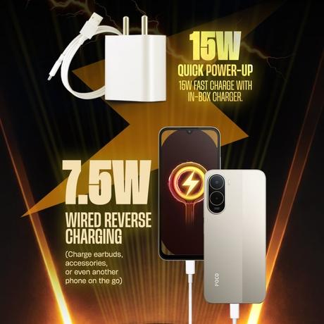 POCO C81 64 GB, 4 GB RAM, Sunset Gold, Mobile Phone-3
