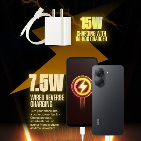 POCO C81x 64 GB, 3 GB RAM, Crystal Black, Mobile Phone-3