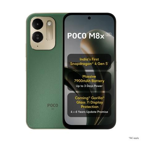 POCO M8x 5G 128 GB, 6 GB RAM, Smartphone, Green-0